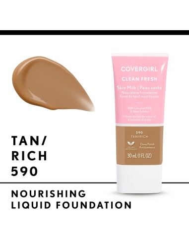 COVERGIRL, Clean Fresh Skin Milk - Base de maquillaje, tono 590