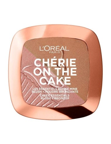 L'OREAL BLUSH + BRONZER CHÉRIE ON THE CAKE 01 CHERRY FEVER