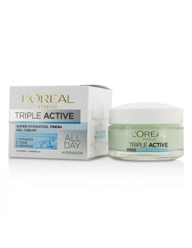 L'oreal Paris Crema hidratante Triple Active Fresh 50ml