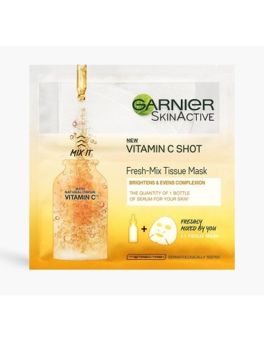 MASCARILLA FACIAL GARNIER VITAMINA C SHOT (MIX IT) 33G