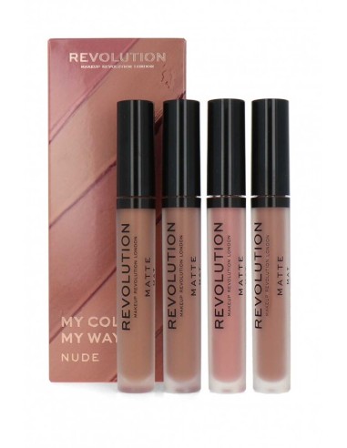 REVOLUTION LIP LIQUID MY COLOUR MY WAY NUDE 4 u
