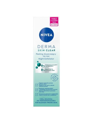 Nivea Derma Skin Clear Exfoliante de noche 40ml