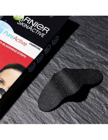 GARNIER Pure Active TIRAS NASALES, CARBÓN